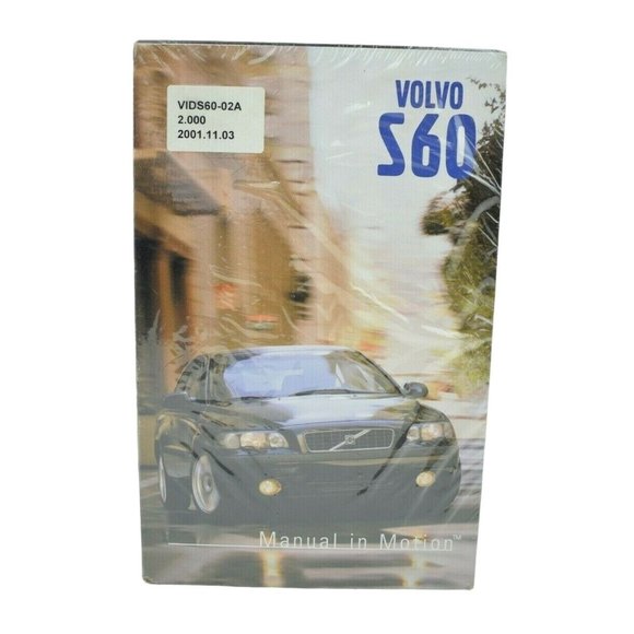 Volvo S60 Manual in Motion VIDS60-02A 2001 VHS Cassette (New) - Picture 1 of 3